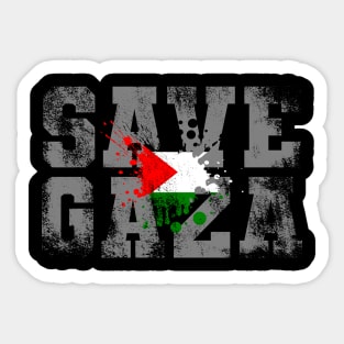 Save Gaza Palestine Flag Sticker